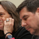 T-Mobile CEO John Legere (L) and Sprint Executive Chairman Marcelo Claure testify before the House Judiciary Committee’s Antitrust, Commercial and Administrative Law Subcommittee in the Rayburn House Office Building on Capitol Hill March 12, 2019 in Washington, DC.